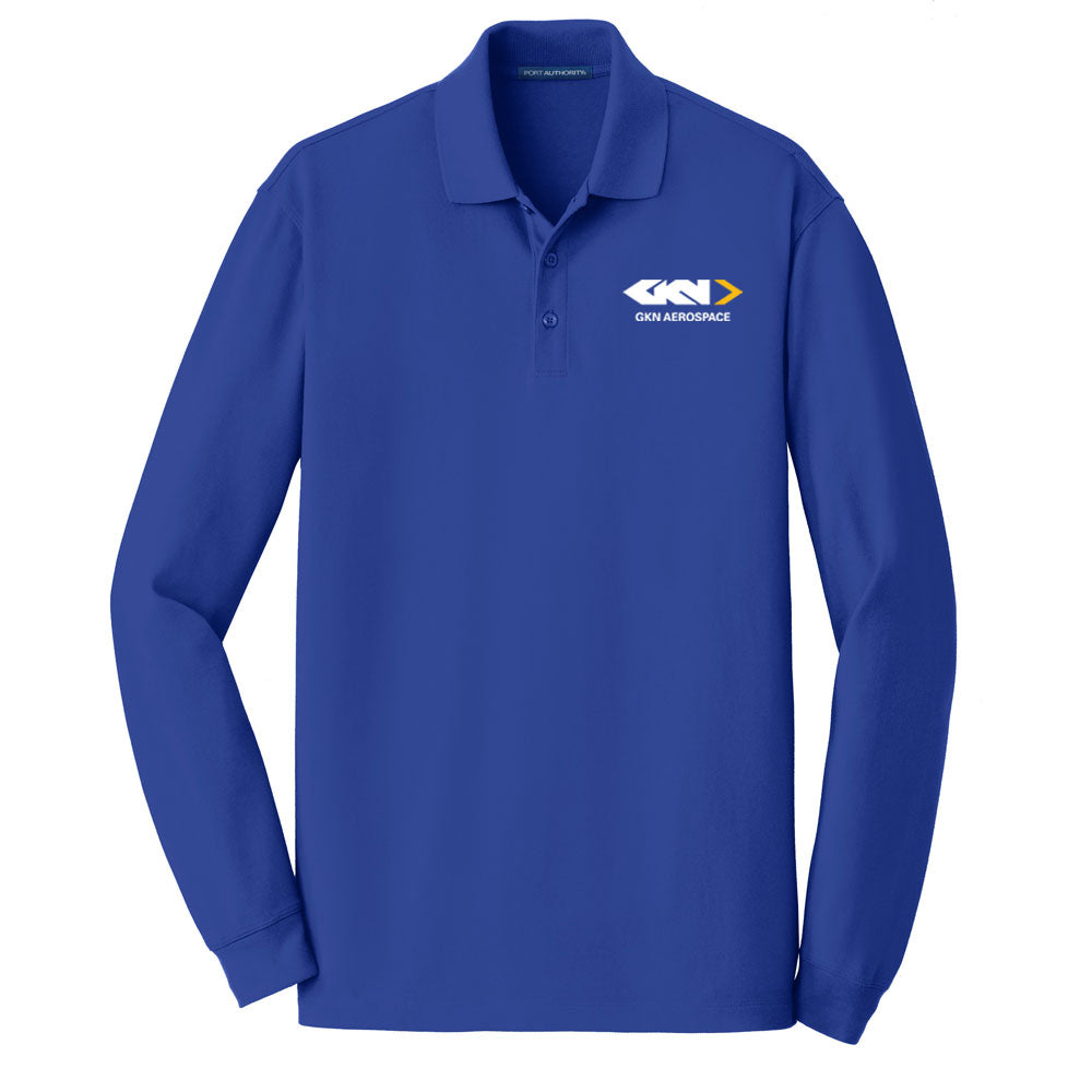 Men's 100% Cotton Long Sleeve Polo