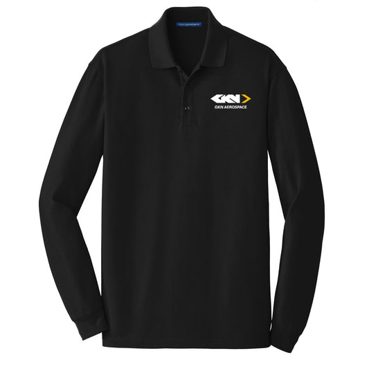 Men's 100% Cotton Long Sleeve Polo