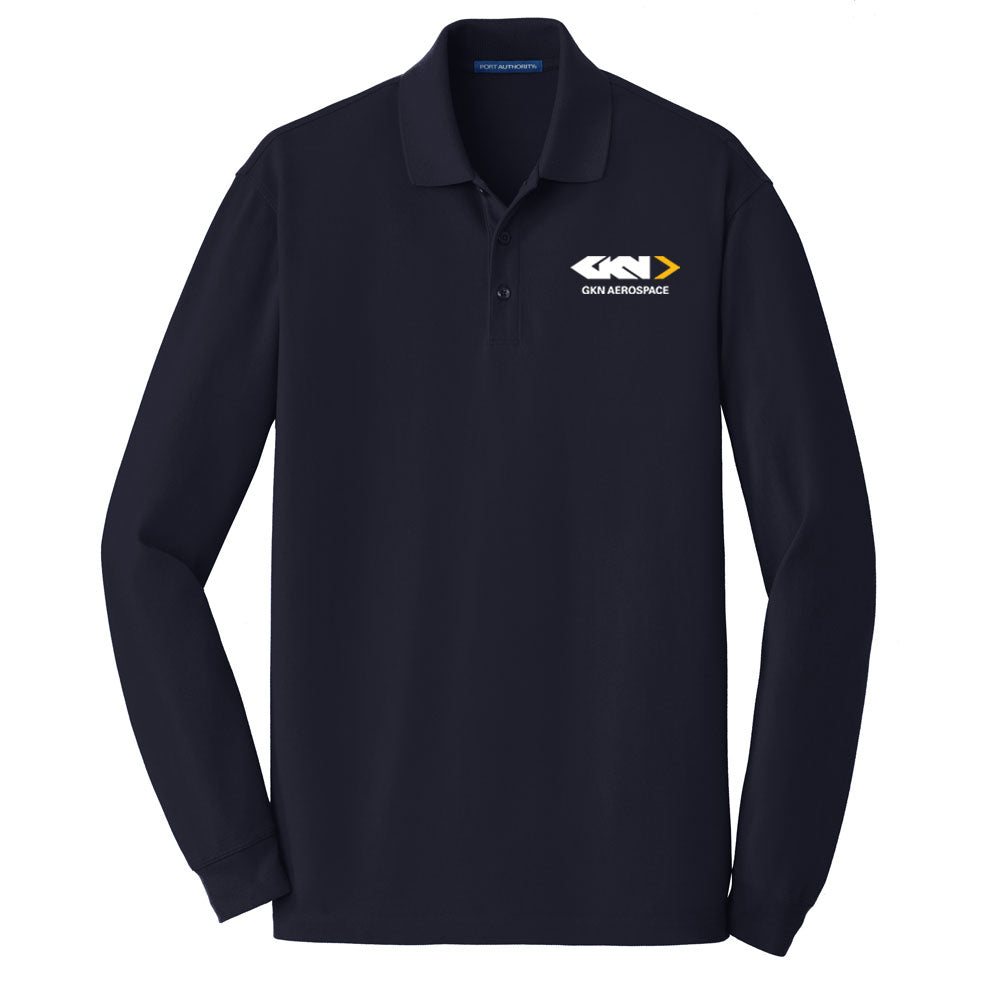 Men's 100% Cotton Long Sleeve Polo