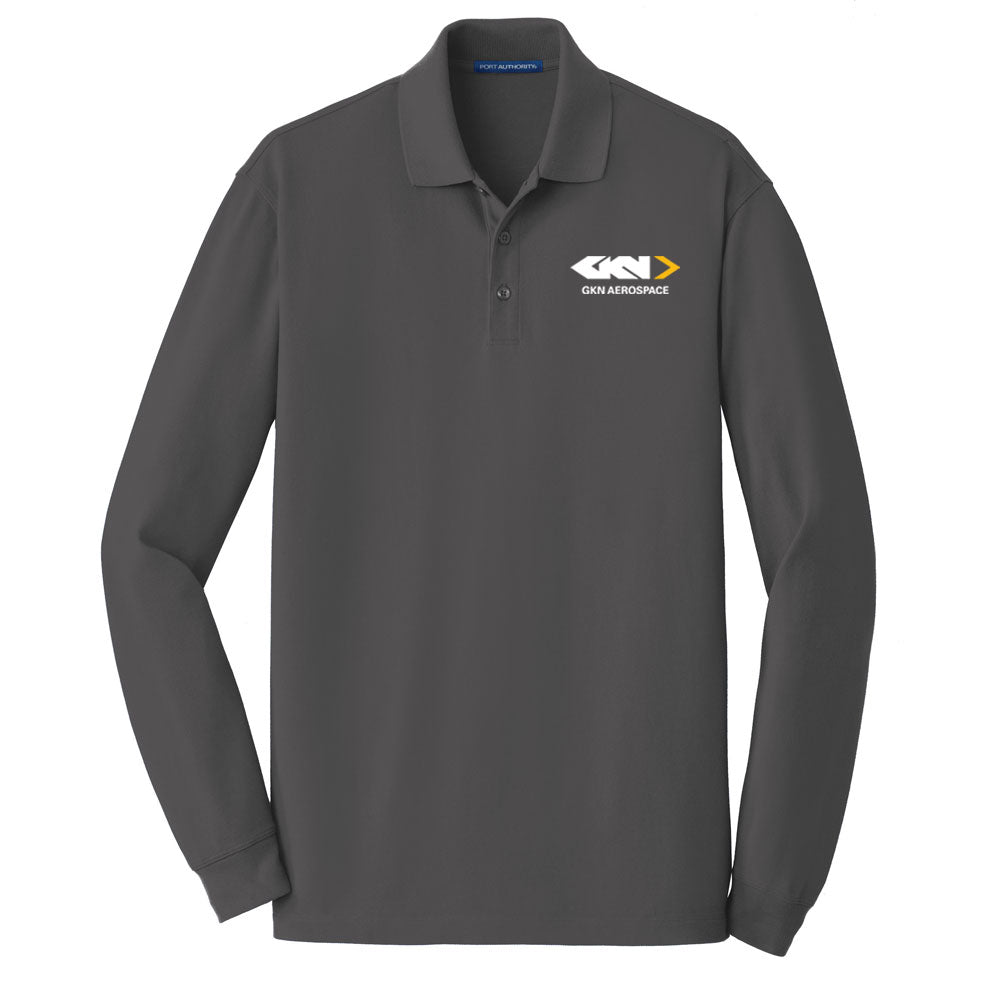 Men's 100% Cotton Long Sleeve Polo